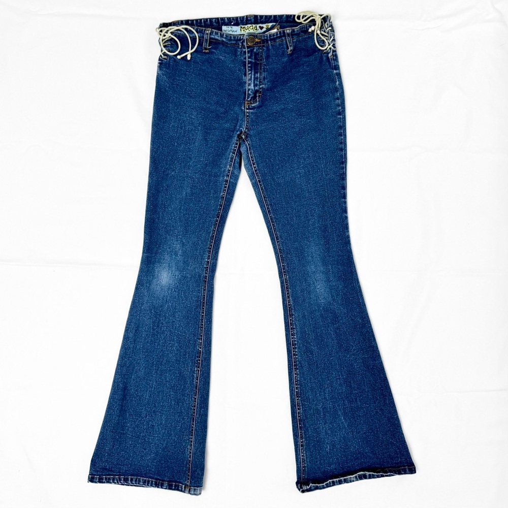 Y2K Lace-Up Denim Jeans